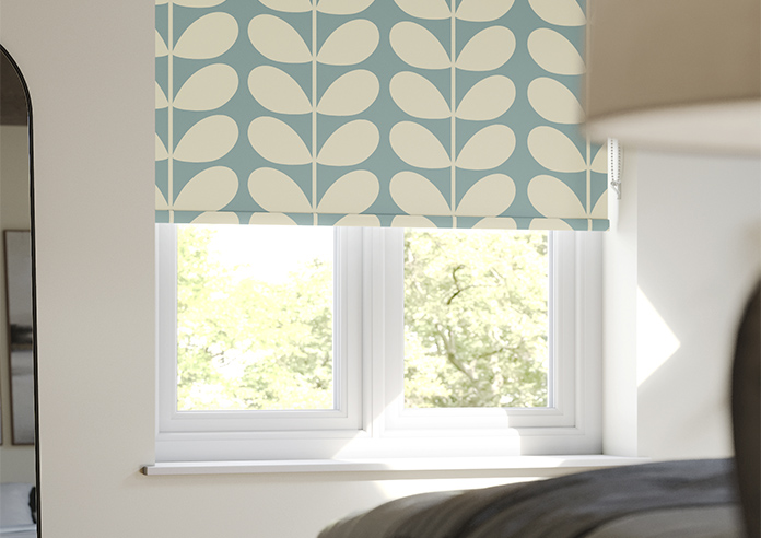 Orla Kiely Jumbo Solid Stem, Duckegg - Roller Blind - Image 5